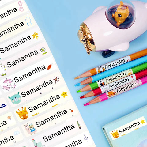 120 Etiquetas Escolares Antipérdidas DuoStamp