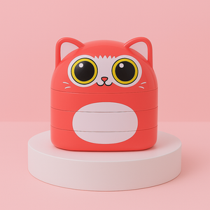 Sello de Nombre Infantil Animals Dual – Tinta Negra y Blanca Personalizado